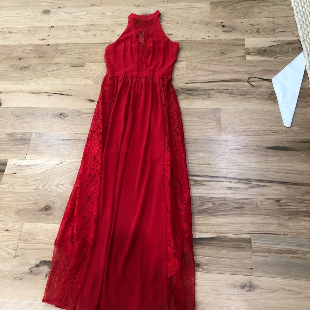 Formal red dress